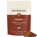 Ciuperci Reishi Praf de ciuperci - Extracte de ciuperci organice alese manual - Reishi roșu pentru wellness zi cu zi tranchilizant cu beta Glucani Vegan verificat, non-GMO, fără umpluturi de cereale, 45 Serviri