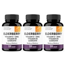 Sandhu Elderberry Vitamina C și zinc cu vitamina D3 și Querbetin capsule suplimentare pentru bărbați și femei 