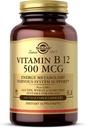 Solgar Vitamina B12 500 mcg, 250 Capsule vegetale - Metabolism energetic - Suport Sistem nervos - Promoveaza sanatatea inimii - non-GMO, Vegan, gluten gratuit, lactate, Kosher, Halal - 250 Serviri