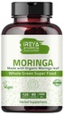 Capsula Moringa 1000 mg (120 capsule), Capsule cu pulbere de Moringa fabricate din pulbere organică de frunze de Moringa