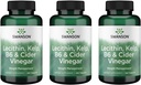 Swanson Lecithin Kelp B-6 & Cidru Oţet 240 Tabs (3 ambalaj)