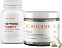 Meno & Hormonal Supplements - Menopause Hormonial Echilibru pentru femei (60 Caps) & Hormone Echilibru Supliment pentru femei, PMS Supplement (60 Caps), 2 elemente