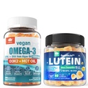 Zahăr gratuit Lutein 20mg 40mg & Vegan Omega3 Gumies 1280mg