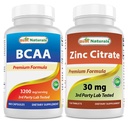 Cele mai bune naturale BCAA 3200 mg & Zinc Citrate 30 mg