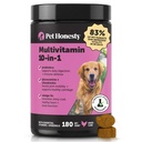 Câine Multivitamine - 10 din 1 Vitamine de câine pentru sănătate și inimă - Ulei de pește Omega, Glucosamină și Probiotice - Vitamine de câine și suplimente pentru piele și haină (Chicken 180 ct)