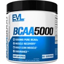 Evlution EVL BCAAs Aminoacids Powder - BCAA Powder Post Workout Recovery Drink and Stim Free Pre Workout Energy Drink Powder - 5g Ramking Chain Amino Acids Supplement for Men - Unflavored Powder