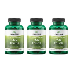 Swanson Milk Thistle - Suplimentul de suport pentru ficat de plante - Formula naturală care ajută la menţinerea stării generale de sănătate şi bunăstare - (100 capsule, 500 mg fiecare) 3 ambalaj