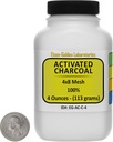 Coal activat [C] 100% ACS Grade Granule 4 Oz într-o sticlă Space-Saver SUA