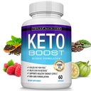 Keto Boost Diet Pastile Ketosis Supliment - Natural Exogene Keto Formula Support Energy & Focus, Cetone avansate pentru Ketogenic Diet, Keto Dieta pastile, pentru bărbați Femei