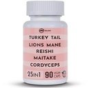 Turcia Tail 3000mg Lions Mane 3000mg Reishi 1500mg Marshiroom Blend cu Chaga Maitake Cordyceps Câmp Shiitake 