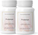 Sanatate naturala probIron - Probiotic feminin + Supliment de fier amplificat cu vitamina C si cupru - Formula Vegan pentru energie si wellness digestiv - 60 capsule