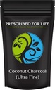 Prescribed For Life Actived Charcoal Powder, Coconut Shell Charcoal Ultra Fine Husk Food Grad pulbere (2.5lb)