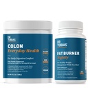 Dr. Tobias Colon Sănătate de zi cu zi și Fat Burner Nightly, Daily Digestive & Night Time Suport metabolic, Curb Cravings, Boost Energy & Gut Health, Non-GMO