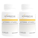 Terapologii integrate Vitamina Buffered C - Supliment de suport antioxidant pentru tesuturi sanatoase pielii si Connective* - Vegan & Gluten-Free - 60 capsule (2 ambalaj)
