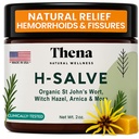 Tratament intensiv hemoroizi 100% Hemoroizi naturale Cream & Fisure Ointment Control Organic Lavender Arnica Witch Hazel Rapid Vindecare Putere maximă, Cel mai bun cu Thena Sitz Baie Soak pentru bărbați