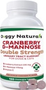 Cranberry D-Mannose pentru câini și pisici Infecția cu tractul urinar Support Preveni și elimină UTI, Infecția vezicii urinare Rinichi Suport, Antioxidant (Double Concentrație comprimat, 120 Număr)