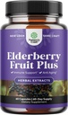 Capsule negre de soc supliment antioxidant - Elderberry Immune Supplement Skin Supplement with Skin Vitamins and Sambucus Extract - Immune System Support