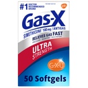 Gaz-X Ultra Putere de gaz Softgels cu Simethicone 180 mg pentru ajutor de balonare - 50 Conte