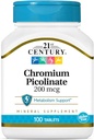 Picolinat de crom din secolul XXI 200 mcg 100 Taburi