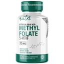 Nutri 5-MTHF L Methylfolat 15MG - 4 Luna de aprovizionare, 120 Vegan comprimate - metilat Folate Supliment - Functie cognitiva, Heart Health, Prenatal Support - 3rd Party Testat - NSF Certificat Facility