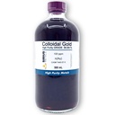 Aur coloidal adevărat (100 ppm) - 99,99+% Puritate - 500 ml (16,9 Fl Oz) într-o sticlă transparentă
