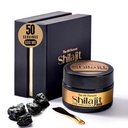 Pure Himalayan Shilajit pentru barbati si femei 600mg, 50 Serviri - Grad de aur, Testul de laborator Inclus, Acid fuzelian potenta maxima cu 85+ Urme minerale extrase din Altitudine mai mare