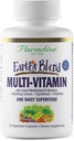 Paradise Herbs Earth's Blend Once Daily Multivitamine for Men, No Iron, 48 Organic Superfoods, Probiotics, Antioxidanti, Vitamine A, B12, C, D, K2, 30 Count