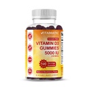 Vitamina D3 5000 UI - 120 Gume - Gumă de mestecat - Oase sănătoase, funcție a sistemului imunitar - non-GMO - 120 Serviri (5000 UI)