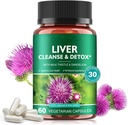 Ficat Cleanse & Detoxifiere pastile pentru repararea sanatatii ficatului - cu extract de muls de lapte, Root Dandelion, Ginger, Beetroot Powder & Vitamine - Suport hepatic natural, 60 capsule Vegan