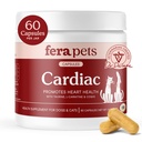 Fera Animale de companie Suport cardiac - Cat & Dog Suplimentul cardiac cu Taurină, L-Carnitina, & CoQ10 - Promovează Circulație normală și Heartbeat - 60 capsule