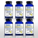 Plus - Baza de plante organice Sursa de supliment de calciu cu vitamina D3, k2, Glicinat de magneziu și Mangan (720 număr) Pachet de 6