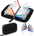 Water-Proof Pill Pouch Set, Weekly Organizator de 2 ori pe zi, Loose-Leaf Storage cu Color-Coded Medicine Poches, Reusable Travel Medicine Organizator, Zippered
