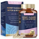 Rinichi Curățare Detoxifiere & Reparație, Chanca Piedra & Cranberry Pastile pentru controlul vezicii urinare, Suport putere maximă Durere urinară Relief pentru pietre renale Breaker, Cranberry Tract urinar Sănătate pentru femeie