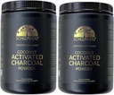 Pudră organică de cărbune activat Charcoal Natural, Vegan, Organic, OMG gratuit - flacon mare 25 oz pulbere - 2 ambalaj