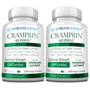 Stiinta aprobata Cramprin - Magneziu de mare absorbtie, Vitamina B Complex, BioPerine - 6 luni aprovizionare - 2 sticle - Vegan