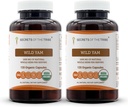 Secretele Tribului Capsulele Yam sălbatice 1000 mg de crescătorie responsabil USDA Organic Wild Yam (Dioscorea Villosa) Rădăcină uscată, supliment de sprijin hormonal (2x120 capsule)