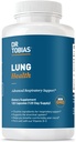 Dr. Tobias Lung Health Supplement with Vitamin C, Butterbur, Querbetin & Bromelain, Advanced Lung Cleanse Detox Formula pentru Bronhial & Respiratory System, Non-GMO, 120 Capsule, 120 Servings
