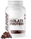 RAW Whey Izolat Pulbere de proteine, Ciocolata Intunecata - 100% Grass-Fed Sports Nutritie Whey Pulbere de proteine pentru cresterea si recuperarea musculara - Fat scăzut, carbohidrat scăzut, aroma natural și îndulcit - 25 Serviri