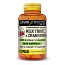 MASON NATURAL Milk Thistle/Cranberry Liver & renal Cleanser - Suportă funcţia hepatică şi renală sănătoasă, Cleanse şi Detoxifiere, 60 capsule