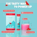 Everest Essential, puștiul de culoare albă Pulbere de proteine (Watermelon, 10 Pachete) Amestec de băutură proteine pentru copii, Electroliți pentru copii, 8g proteine per servire, non OMG, Zero zahăr adăugat