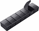 Extra Large Pill Organizator Săptămânal, KAPENS Daily Pill Case Box Compartimente capacitate mare, 7 zile pastile Containere pentru medicamente Suplimente Vitamina ulei de pește, negru