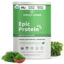 Sprout Living Epic Proteina, Pe bază de plante Proteina & Superalimente Pulbere, Regatul Verde 
