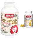 Formule Jarrow QH-Absorb 100 mg Absorbţie maximă - CoQ10 Ubichinol & Vitamin D3 62,5 mcg (2500 UI) - 100 Servings (Softgels)