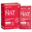Pruvit - Keto//OS NAT - Strawberry Peach Charged Drink Mix cu C-Med 100, L-Taurină, Vitamine B6 & B12, Ketone Supliment - 18.5g