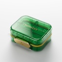 BEXEEN Stylish Daily Pill Organizator - Box de călătorie Micul Deţinătorul 7 Compartimente Cute Vitamina Case Portable Medicine Pharmacy Supliment Container pentru Purse Medicamente Dispenser Kit, Green