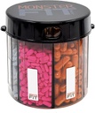 XL Supliment comprimat flacon, 7 Compartiment, Etichete, Easy Open, Anti-Mixing, UV Protected Organizator, extra mare lunar Vitamina, Monster Fit Deţinătorul de medicamente include Premium Medisafe App