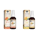 Gradina de viata Organices B12 Vitamina - Întreaga alimente B-12 pentru metabolice și energie și vitamina D3 lichid 1000 UI per spray