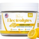 Zero zahăr - Lemon Candy Electrolytes pulbere - Hidratare răcoritoare - Cafeina Energie gratuita cu toate ingredientele naturale - Vegan, Keto & Paleo - Zahar Electroliti gratuiti praf de bautura Mix - 37 Serviri