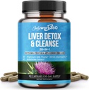 Detoxifiere hepatica & Cleanse - 28-in-1 Reparare hepatica & Supplement pentru barbati si femei cu muls de lapte, cidru de mere Vinegar, extract de root Dandelion si extract de anghinare - non-GMO, 60 capsule