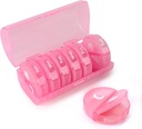 Weekly Pill Organizator 2 ori pe zi, Travel Pill Box 7 Ziua, AM PM De două ori pe zi Pilula Caz, Organizatori Portabili de vitamine pentru medicamente, vitamine, ulei de pește, Suplimente